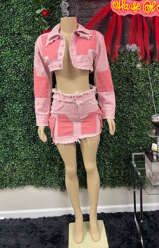 The Patchwork Skirt Set