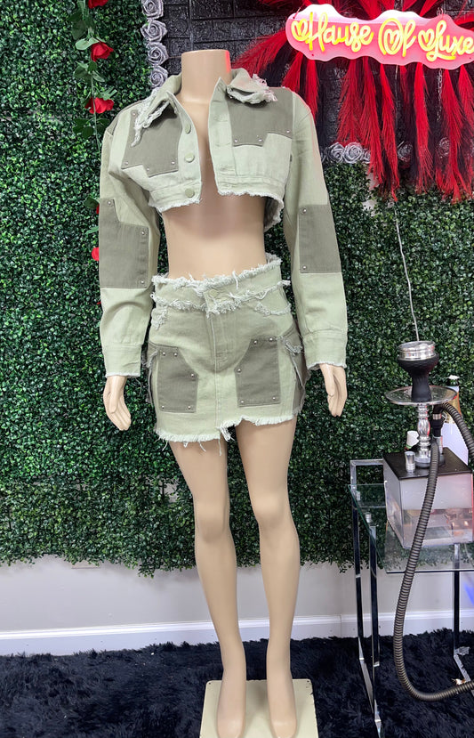 The Patchwork Skirt Set